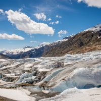 Aletsch Glacier spring melt